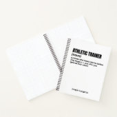 Athletic Trainer Büro Humor Definition Notebook Notizblock (Innenseite)