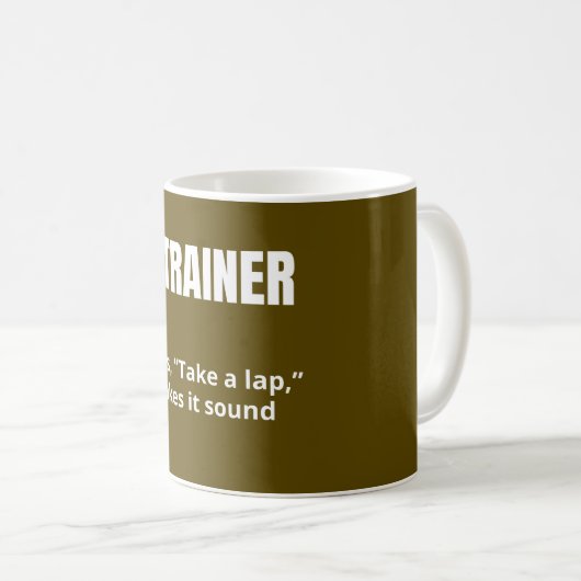 Athletic Trainer Definition Coffee Cup Kaffeetasse (VorderseiteRechts)