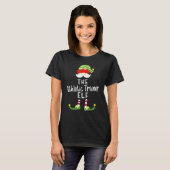 Athletic Trainer Elf Group Weihnachts Pajama Party T-Shirt (Vorne ganz)
