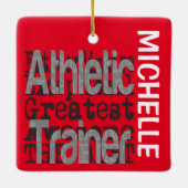 Athletic Trainer Extraordinaire CUSTOM Keramikornament (Rückseite)