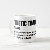Athletic Trainer Funny Definition Coffee Tasse (Vorderseite Links)