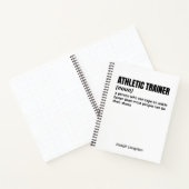 Athletic Trainer - Funny Definition Journal Notizblock (Innenseite)