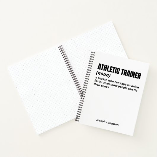 Athletic Trainer - Funny Definition Journal Notizblock (Innenseite)