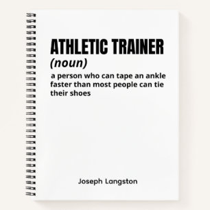 Athletic Trainer - Funny Definition Journal Notizblock