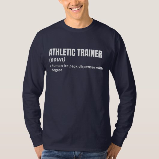 Athletic Trainer Funny Definition Shirt für Männer (Vorderseite)