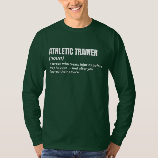 Athletic Trainer Funny Job Bedeutung T-Shirt (Vorderseite)