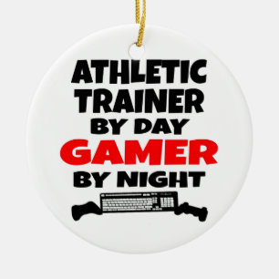 Athletic Trainer Gamer Keramikornament