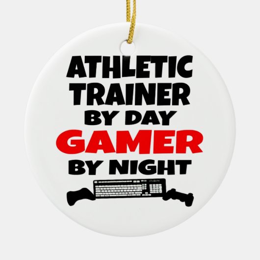 Athletic Trainer Gamer Keramikornament (Vorne)