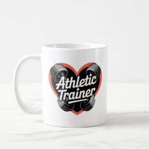 Athletic Trainer Herz-Tasse - Fitness Coach Kaffeetasse