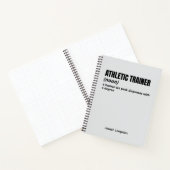 Athletic Trainer Notebook - Funny Job Definition Notizblock (Innenseite)