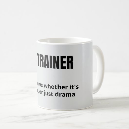 Athletic Trainer Spaß Tasse - Funny Job Definition (VorderseiteRechts)