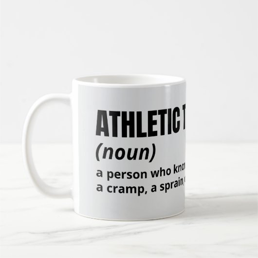 Athletic Trainer Spaß Tasse - Funny Job Definition (Links)