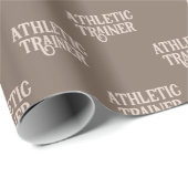 Athletic Trainer Sportschulung Geschenkpapier (Rolleneckpunkt)