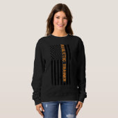 Athletic Trainer US Flag Athletic Training Sweatshirt (Vorne ganz)