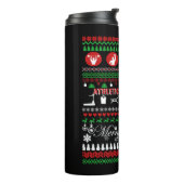 Athletic Trainer Weihnachts-Shirts Thermosbecher (Nach links gedreht)