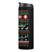 Athletic Trainer Weihnachts-Shirts Thermosbecher (Nach rechts gedreht)