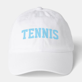 Athletic White TENNIS Text Modern Grauer Hintergru Truckerkappe