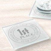 Athletics 1. Preis Trophäe Award Glasuntersetzer