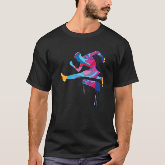Athletics Athletics farbenfrohe Grafik T-Shirt (Vorderseite)