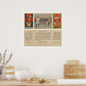 Athletics Lord Oldring Baseball 1912 Poster (Küche)