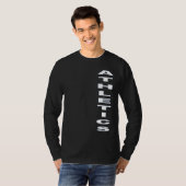 ATHLETICS Schwarzes Basisches T-Shirt (Vorne ganz)