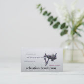 Athletics Trainer Coach Athlete Sport Fitness Visitenkarte (Stehend Vorderseite)