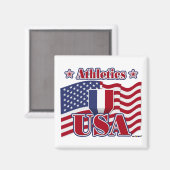 Athletics USA Magnet (Vorderseite/Rückseite)