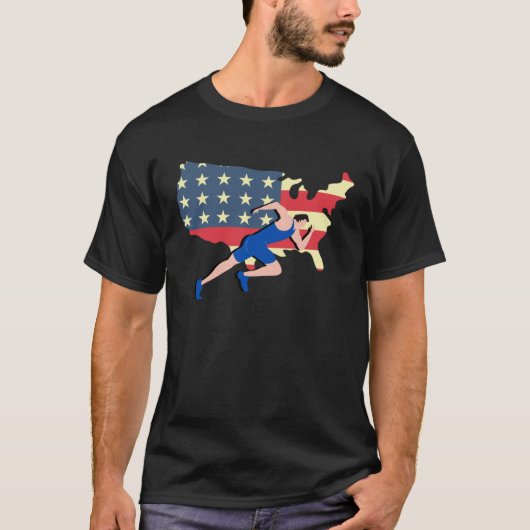 Athletics USA olympische Athleten T-Shirt (Vorderseite)