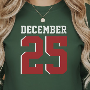 Athletik-Sportarten 25. Dezember Jersey-Stil Sweatshirt