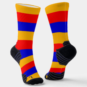 Athletische Crew Sock mit armenischer Flagge Socken