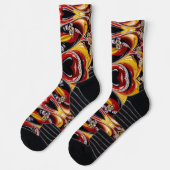 Athletische Crew Sock mit belgischen Farben Socken (Links)