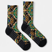 Athletische Crew Sock mit brasilianischen Farben Socken (Rechts)