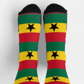 Athletische Crew Sock mit der Flagge Ghanas Socken (Oben)