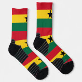 Athletische Crew Sock mit der Flagge Ghanas Socken (Rechts)