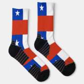 Athletische Crew Sock mit Fahne des Chilen Socken (Rechts)