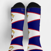 Athletische Crew Sock mit Fahne von Amerikanisch-S Socken (Oben)