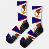 Athletische Crew Sock mit Fahne von Amerikanisch-S Socken (Links)