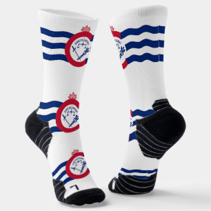 Athletische Crew Sock mit Fahne von Cincinnati Socken