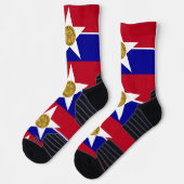 Athletische Crew Sock mit Fahne von Dallas, USA. Socken (Links)