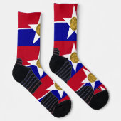 Athletische Crew Sock mit Fahne von Dallas, USA. Socken (Rechts)