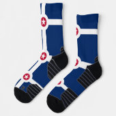 Athletische Crew Sock mit Fahne von Indianapolis,  Socken (Links)