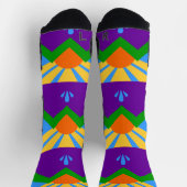 Athletische Crew Sock mit Fahne von Manitou Spring Socken (Oben)