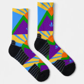 Athletische Crew Sock mit Fahne von Manitou Spring Socken (Rechts)