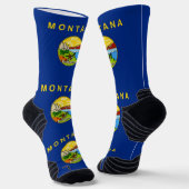 Athletische Crew Sock mit Fahne von Montana Socken (Gewinkelt)