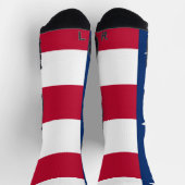 Athletische Crew Sock mit Fahne von Texas, USA. Socken (Oben)