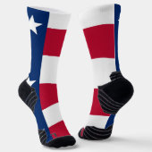Athletische Crew Sock mit Fahne von Texas, USA. Socken (Gewinkelt)