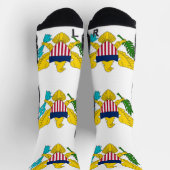 Athletische Crew Sock mit Flagge der Jungfrau Inse Socken (Oben)