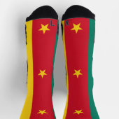 Athletische Crew Sock mit Flagge Kameruns Socken (Oben)