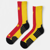 Athletische Crew Sock mit Flagge Kameruns Socken (Links)