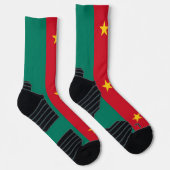 Athletische Crew Sock mit Flagge Kameruns Socken (Rechts)
